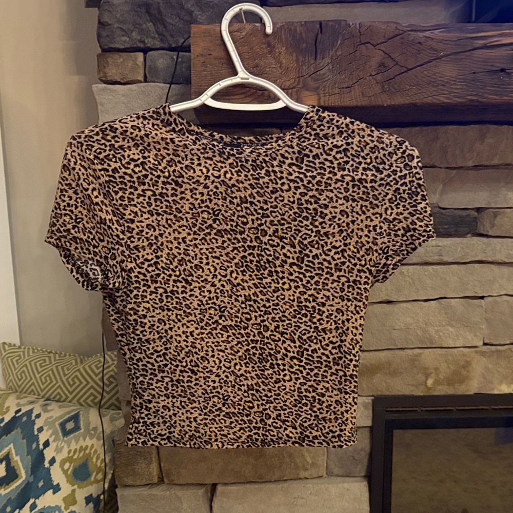 SUPER CUTE SHEIN CHEETAH PRINT TOP
